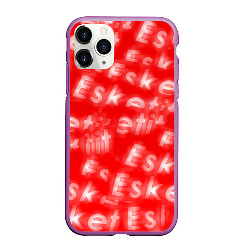 Чехол iPhone 11 Pro матовый Esskeetit Lil Pump / 3D-Фиолетовый – фото 1