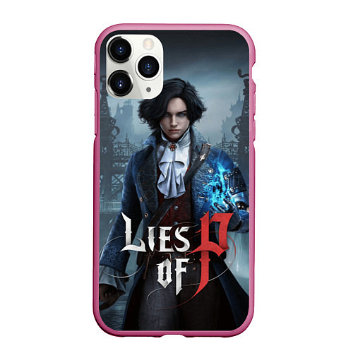 Чехол iPhone 11 Pro матовый Pinocchio lies of p / 3D-Малиновый – фото 1