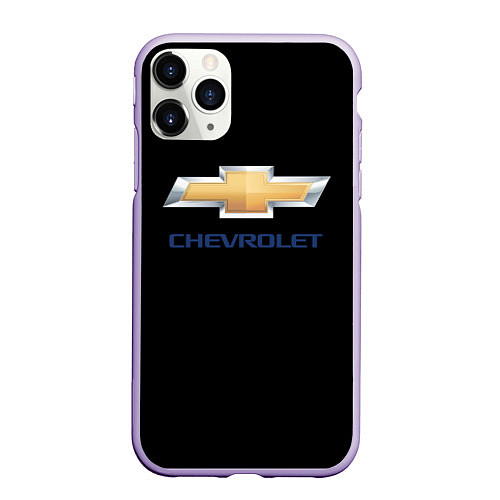 Чехол iPhone 11 Pro матовый Chevrolet sport auto / 3D-Светло-сиреневый – фото 1