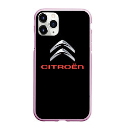 Чехол iPhone 11 Pro матовый Citroen auto sports, цвет: 3D-розовый