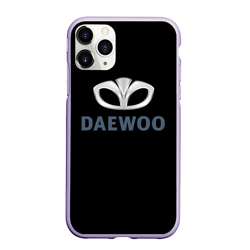 Чехол iPhone 11 Pro матовый Daewoo sport auto / 3D-Светло-сиреневый – фото 1