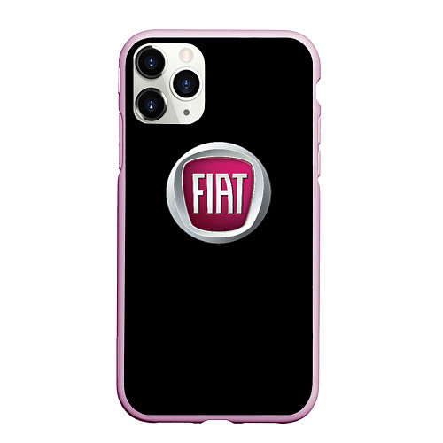 Чехол iPhone 11 Pro матовый Fiat sport pro / 3D-Розовый – фото 1