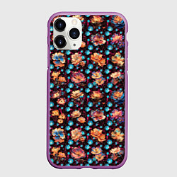 Чехол iPhone 11 Pro матовый Фантастические маки