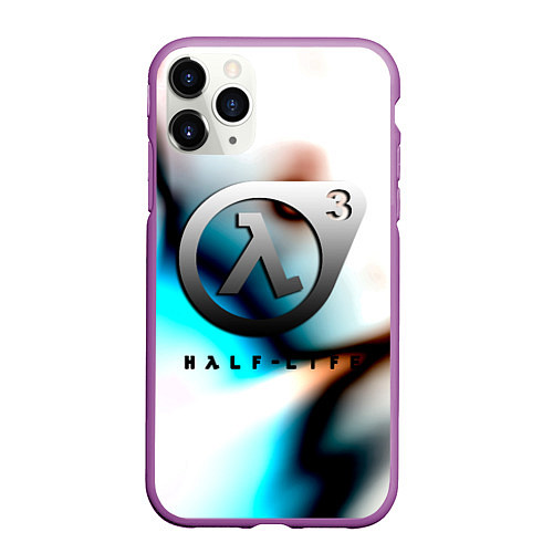 Чехол iPhone 11 Pro матовый Half life 3 is coming / 3D-Фиолетовый – фото 1