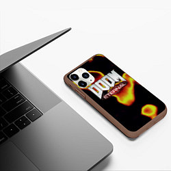 Чехол iPhone 11 Pro матовый Doom eternal mars, цвет: 3D-коричневый — фото 2