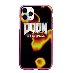 Чехол iPhone 11 Pro матовый Doom eternal mars, цвет: 3D-малиновый