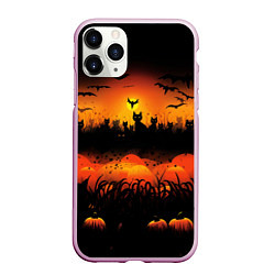 Чехол iPhone 11 Pro матовый Кошки хэллоуина