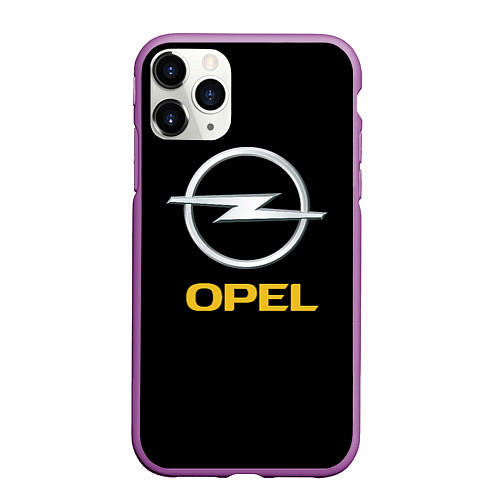 Чехол iPhone 11 Pro матовый Opel sport car / 3D-Фиолетовый – фото 1