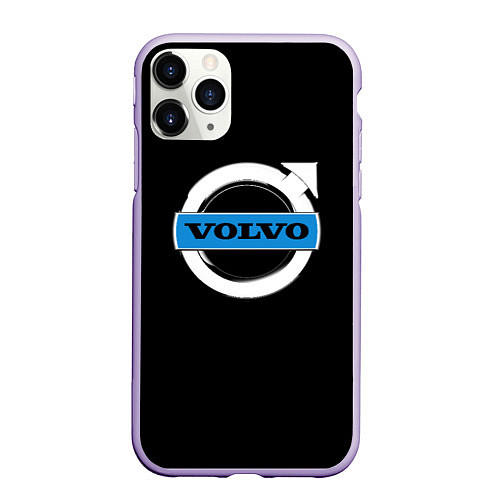 Чехол iPhone 11 Pro матовый Volvo sport car / 3D-Светло-сиреневый – фото 1