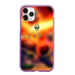 Чехол iPhone 11 Pro матовый Skyrim rpg game