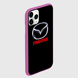 Чехол iPhone 11 Pro матовый Mazda japan motor, цвет: 3D-фиолетовый — фото 2