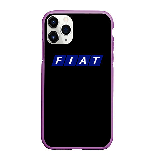 Чехол iPhone 11 Pro матовый Fiat sport auto / 3D-Фиолетовый – фото 1