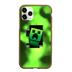 Чехол iPhone 11 Pro матовый Creeper acid, цвет: 3D-коричневый