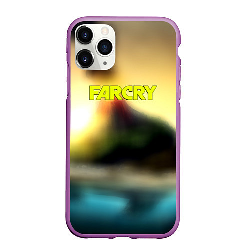 Чехол iPhone 11 Pro матовый Farcry tropicano / 3D-Фиолетовый – фото 1