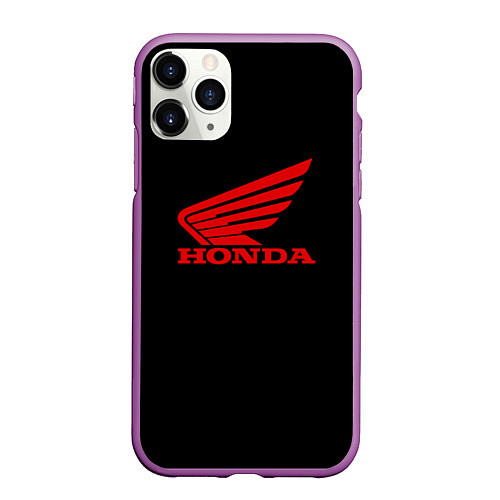 Чехол iPhone 11 Pro матовый Honda sportcar / 3D-Фиолетовый – фото 1