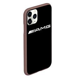 Чехол iPhone 11 Pro матовый Amg sport mercedes, цвет: 3D-коричневый — фото 2