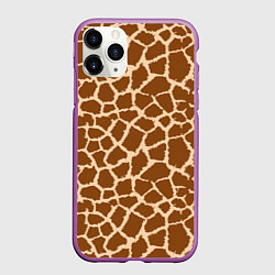 Чехол iPhone 11 Pro матовый Кожа жирафа - giraffe