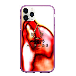Чехол iPhone 11 Pro матовый Assassins Creed mirage exclusive, цвет: 3D-фиолетовый