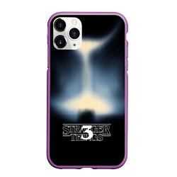 Чехол iPhone 11 Pro матовый Загадочные события 3, цвет: 3D-фиолетовый