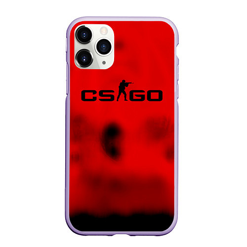 Чехол iPhone 11 Pro матовый Counter Strike online / 3D-Светло-сиреневый – фото 1