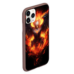 Чехол iPhone 11 Pro матовый Стремительный Феникс, цвет: 3D-коричневый — фото 2
