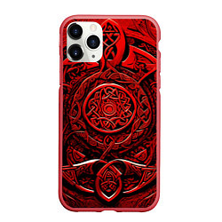 Чехол iPhone 11 Pro матовый Скандинавский орнамент викингов
