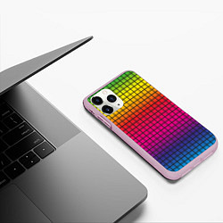 Чехол iPhone 11 Pro матовый Палитра rgb, цвет: 3D-розовый — фото 2