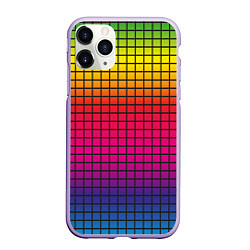 Чехол iPhone 11 Pro матовый Палитра rgb, цвет: 3D-светло-сиреневый