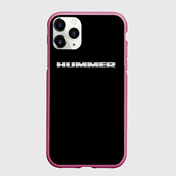 Чехол iPhone 11 Pro матовый Хаммер серый цвет лого