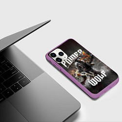 Чехол iPhone 11 Pro матовый Powerwolf: werewolf, цвет: 3D-фиолетовый — фото 2