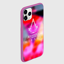Чехол iPhone 11 Pro матовый Assassins creed game, цвет: 3D-фиолетовый — фото 2