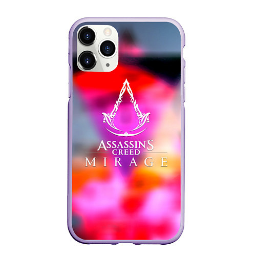 Чехол iPhone 11 Pro матовый Assassins creed game / 3D-Светло-сиреневый – фото 1