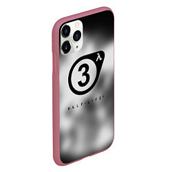 Чехол iPhone 11 Pro матовый Half life 3 black, цвет: 3D-малиновый — фото 2