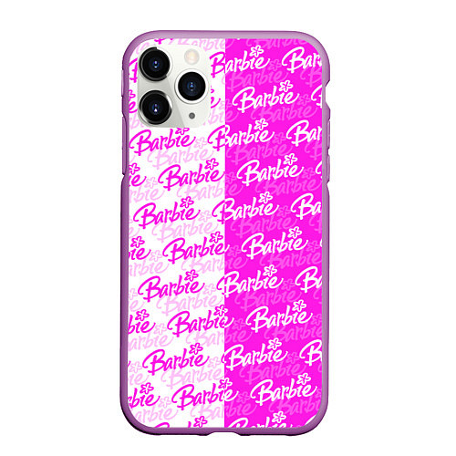 Чехол iPhone 11 Pro матовый Bardie - white - pattern / 3D-Фиолетовый – фото 1