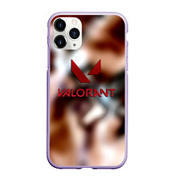 Чехол iPhone 11 Pro матовый Valorant riot games, цвет: 3D-светло-сиреневый