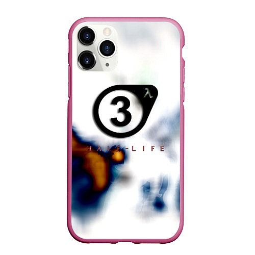 Чехол iPhone 11 Pro матовый Half life freeman / 3D-Малиновый – фото 1