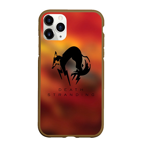 Чехол iPhone 11 Pro матовый Death Stranding Kojima corp / 3D-Коричневый – фото 1