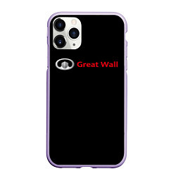 Чехол iPhone 11 Pro матовый Great Wall auto, цвет: 3D-светло-сиреневый