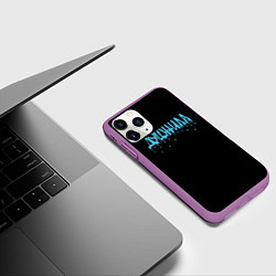 Чехол iPhone 11 Pro матовый Душнила капли воды, цвет: 3D-фиолетовый — фото 2