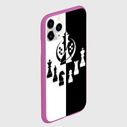 Чехол iPhone 11 Pro матовый Шахматист гроссмейстер, цвет: 3D-фиолетовый — фото 2