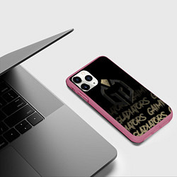 Чехол iPhone 11 Pro матовый Gaimin Gladiators style, цвет: 3D-малиновый — фото 2