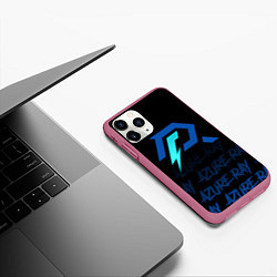 Чехол iPhone 11 Pro матовый Azure ray, цвет: 3D-малиновый — фото 2