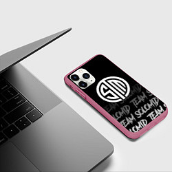 Чехол iPhone 11 Pro матовый TSM style, цвет: 3D-малиновый — фото 2