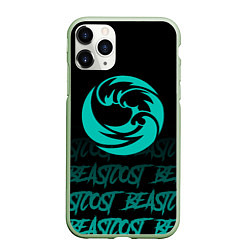 Чехол iPhone 11 Pro матовый Beastcoast, цвет: 3D-салатовый