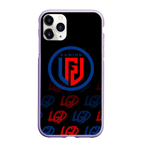 Чехол iPhone 11 Pro матовый LGD style / 3D-Светло-сиреневый – фото 1