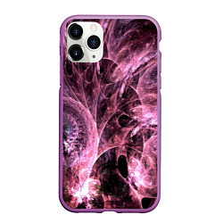 Чехол iPhone 11 Pro матовый Узоры в иллюстрации, цвет: 3D-фиолетовый