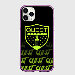 Чехол iPhone 11 Pro матовый Quest esports