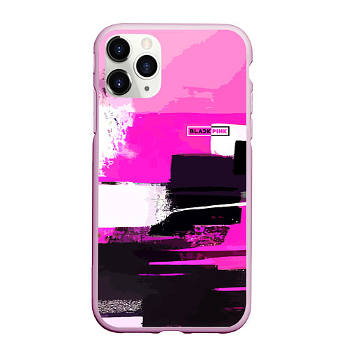 Чехол iPhone 11 Pro матовый Black pink - girl-group - South Korea / 3D-Розовый – фото 1