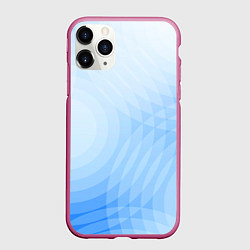 Чехол iPhone 11 Pro матовый Абстракция с голубыми кругами