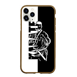 Чехол iPhone 11 Pro матовый Karate, цвет: 3D-коричневый